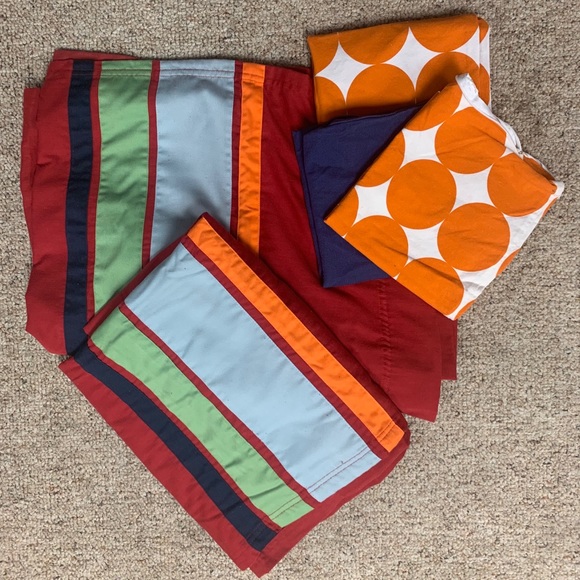 2 long window panels / 3 square pillow covers